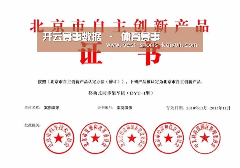开云官网入口荣誉证书四